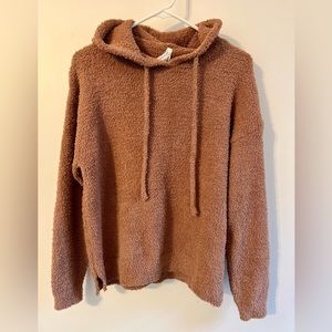 ⭐️BNWT ⭐️plush hooded sweater ⭐️women’s L